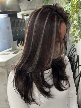 アポロ 横浜駅店(apollo) コントラストハイライト/グレージュハイライト/横山