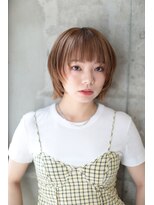 ピズムハク(PISM hak)&nbsp;レイヤーボブ/ミルクベージュ/大人ショートヘア/ショートボブ