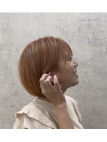 セン バイ テトテ(SENN by tetote)&nbsp;【SENN/明石/大久保】オレンジベージュ/ショートボブ