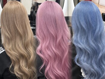 ノイル(Noil)の写真/ケアブリーチ+カラー+TR→14850円♪ペール系からビビッド系まで、好きな色を楽しめる◎【高松/ROUND1隣】