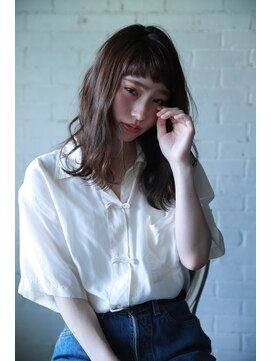 ベルビアンカ(Belle BIANCA) Belle BIANCA グレージュ×重めオン眉バング by.竹内