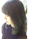 透け感グレージュ★王道ヘアを微糖カラーですっきり見せ♪