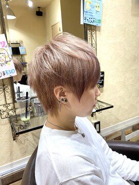 サムブリッジ(SOMEBRIDGE) ピンクブロンドベージュ×ボーイッシュショート(SOMEBRIDGE亀有