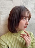 ナチュラルボブ/ツヤ、まとまり◎