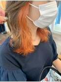 イヤリングカラー×オレンジ【池袋/20代/30代/40代】