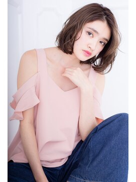 ビート(beat) 【beat】アッシュブラウン×コテ巻き仕上げ