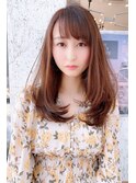 「大人かわいい」ふんわりツヤ髪　ロングヘア