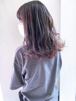 モルニ(MORNI)&nbsp;マロンブラウン_マロンベージュ Aラインボブ かきあげ