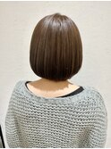 黒髪/ボブルフ/ネビージュ/小顔/ワンレン/ボブ/ショート/前髪