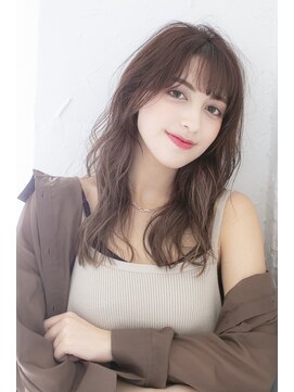 アジールヘア 北千住駅西口店(agir hair) ニュアンスカラーくすみブルーブルーグレージュ暗髪シースルー