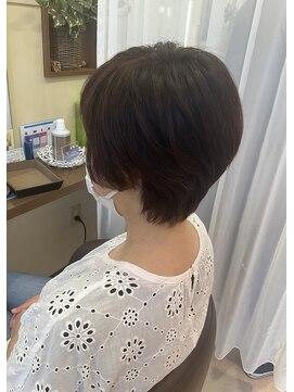 コアフィールフィス(COIFFURE fils) 《見附　今町》M3D 大人ショート　ダークブラウン