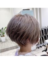 ブラウン(Brown)&nbsp;輪郭と首が細く見える★レイヤー×極細ハイライト