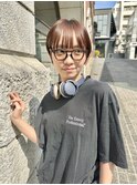 耳掛けマッシュショート　丸みショート　大人ショート　20代30代