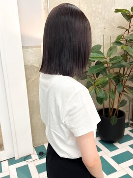 ノエ(noe) ぷつっとボブ×ダークラベンダー