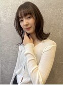 三軒茶屋_レディース_セミロング_ボブ_くびれ巻き_コテ巻き_小顔