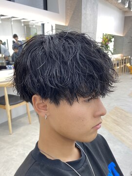 フィフス 栄(fifth) 無造作パーマ波巻きツイストスパイラルパーマツーブロック栄