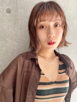 アッシュ 笹塚店(Ash)&nbsp;グレーベージュ/斜めバング/フレンチガーリー/ネイビー[笹塚]