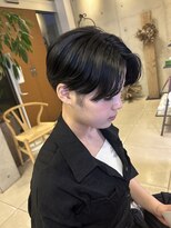 アチーブ ヘア デザイン(achieve hair design)&nbsp;#センターパート爽やかナチュラルカラーショートウルフ