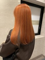 六本木美容室 西麻布店 ハイトーン◎オレンジカラー