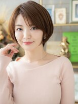 カバーヘア ブリス 大宮西口(COVER HAIR bliss)&nbsp;小顔かきあげバングショートマッシュウルフc5大宮20代30代40代