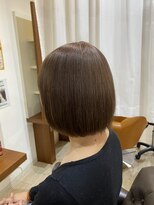 ソワン ドゥ ブレス エルネ 立花店(soin de brace elne) ワンブリーチ、ナチュラルなラベンダーグレージュで美髪へ