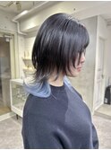○ロングウルフカットハッシュカットレイヤーカット表参道