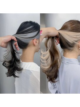 サイ アオヤマ(sai AOYAMA) インナーカラー/イヤリングカラー/韓国風ヘア/グレージュ