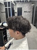 波巻きパーマ