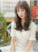 外国人風オリーブアッシュオン眉小顔ロングc6戸頭20代30代40代