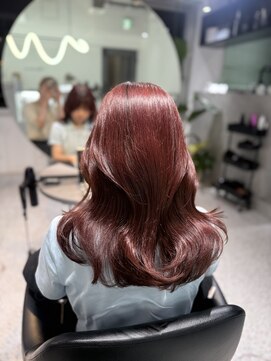 ルモ(Lumo) 【MIHO】ピンクブラウン×ミディアム