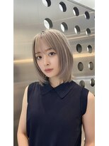 ルージュシー 堀江(RU10C) セミロングアンブレラカラーミニウルフショートウルフ前髪50代