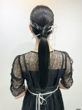 シアー(sheer) 《sheer/大黒》#ヘアセット#タイトストレート