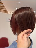 イヤリングカラー,ピンク,ピンクベージュ,ショートボブ【草加】