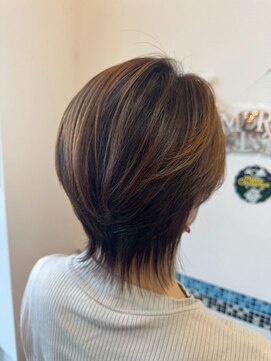 R ヘアーアンドメイク 立野店 ショートウルフ