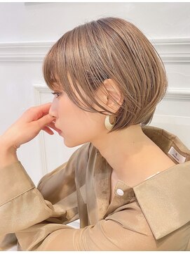 テュケー(TYCHE) 大人可愛い丸みショートボブ/30代/40代/50代/耳掛けショート