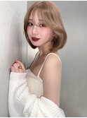 《SOYON》艶々レイヤーボブ×ハイベージュ
