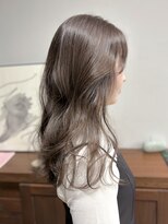 ヘアー アイス 御器所本店(HAIR ICI)&nbsp;ブリーチなしワンカラー柔らかブラウン冬カラー春カラー