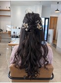 王道☆上品系ハーフアップ