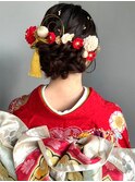 和装ヘアスタイル 成人式 卒業式 着物ヘア アップスタイル