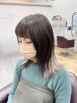 キセイ イオンモール新利府北館店(KISEI) 透明感+可愛さ!ブリーチインナーカラー×ペールピンク