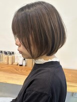 ビューエヒメ(VIEW EHIME)&nbsp;小顔カットショートボブ大人可愛いアッシュオリーブ