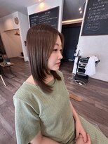 ラブヘアーグリーン(LOVEHAIRGREeN)&nbsp;明るめオリーブベージュカラーと顔周りレイヤー