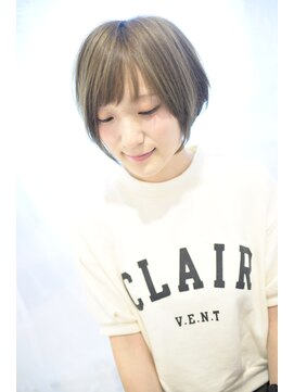リタ(Lita) Licca グレージュショート エフォートレス シースルーワンカール
