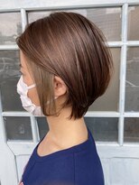 エルズ 大宮店(ailes)&nbsp;ショート×マロンベージュ[大宮/大宮駅/ショート/ショートボブ]