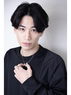 エルデ ナインズ ヘアー スタンド 川口店(elde 9's HAIR STAND) MEN’S HAIR/ブルーブラック/フェザーパーマ