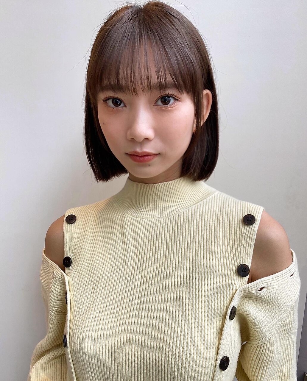 オイルつけるだけでスタイリング完成できる切りっぱなしボブ