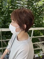 トップヘアー 本店(TOP HAIR) パーマ風ショート/30代40代50代/倉敷