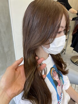 ロンドルーチェ 心斎橋(Lond luce) ダークアッシュ/ミディアムレイヤーカット［髪質改善/縮毛矯正］