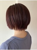 【石橋/ショート】髪質改善 白髪ぼかしハイライト、ヘアカラー