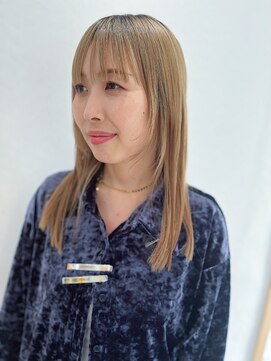 ツムグイロ ラインを残したロングヘア